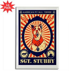 SGT. Stubby Rectangle Magnet (100 pack)