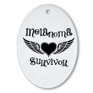 Melanoma Survivor Fighter Wings T Shirts : Cool Cancer Shirts and