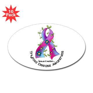 Flower Ribbon THYROID DISEASE  Awareness Gift Boutique Support Shirts