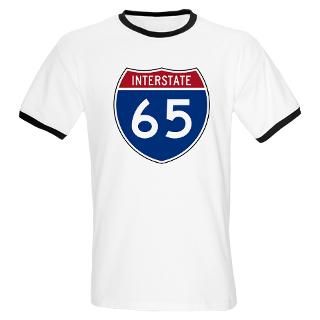 Interstate Highway 65  Symbols on Stuff T Shirts Stickers Hats and