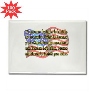 pledge of allegiance in spanish rectangle magnet $ 179 99