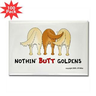 nothin butt goldens rectangle magnet 100 pack $ 174 99