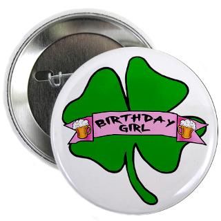 St Pats Birthday Girl with Beer  Leprechaun Gifts & All Things Irish