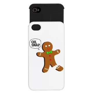 Oh, Snap! Funny Gingerbread Christmas Gift iPhone Wallet Case by
