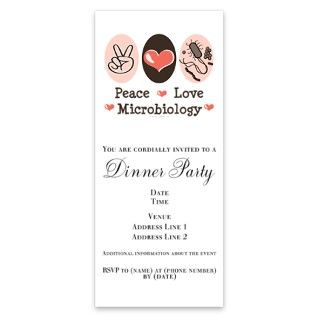 Peace Love Microbiology Tee Invitations by Admin_CP8437408