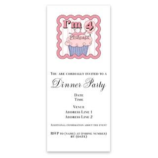 4th Birthday Princess Cupcake Invitations by Admin_CP4217680