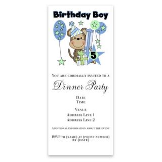 Monkey 5th Birthday Invitations by Admin_CP1147651  506903590