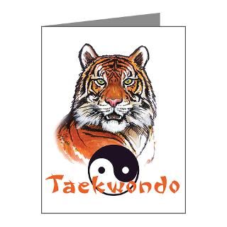 Taekwondo Thank You Note Cards