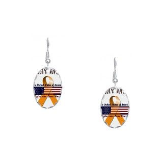Army Gifts  Army Jewelry  Army Mom Earring Oval Charm