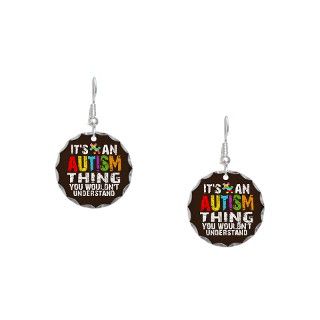 Aspergers Gifts  Aspergers Jewelry  Autism Thing Earring Circle