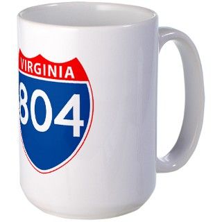 2Up 2Down Gifts  2Up 2Down Drinkware  Area Code 804 Large Mug