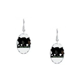 Afro Gifts > Afro Jewelry > Im A Kinky Girl Earring Oval Charm