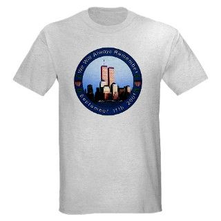 11 Gifts  9/11 T shirts  Tribute to 9/11 Ash Grey T Shirt