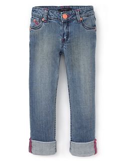 Little Marc Jacobs Girls Lynn Vintage Wash Jeans   Sizes 8 12L