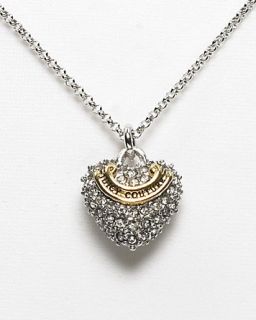 Juicy Couture Pave Heart Wish Necklace, 15L