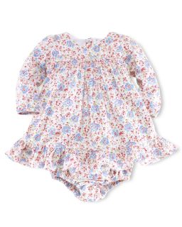 girls long sleeve floral dress sizes 3 9 months orig $ 35 00 sale $ 17