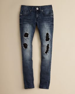 Girls Daredevil Distressed Skinny Jeans   Sizes 7 16