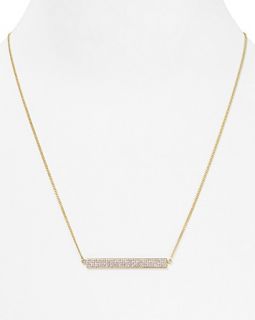 Rebecca Minkoff Pave ID Nameplate Necklace, 18