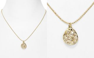 Alexis Bittar Crystal Encrusted Gold Extra Drop Pendant Necklace, 18