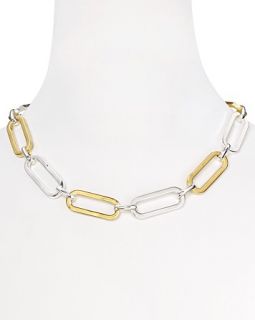 Distinguished Metals Two Tone Oval Link Necklace, 18