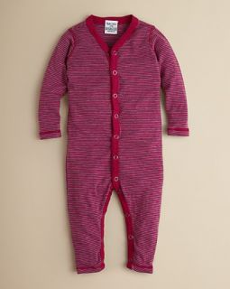 Littles Infant Girls Heather Ministripe Coverall   Sizes 3 18 Months