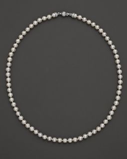 Lagos Sterling Silver Luna Pearl Necklace, 24