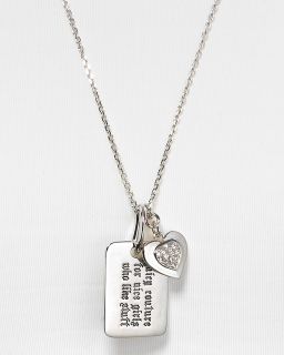 Juicy Couture Nice Girls Dog Tag Necklace, 24