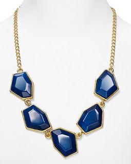 Jay Lane Gold Chain Hexagon Frontal Necklace, 24