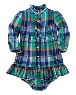 Childrenswear Infant Girls Plaid Workwear Dress   Sizes 9 24 Months