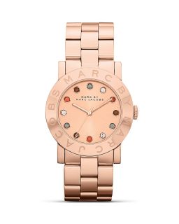 MARC BY MARC JACOBS Amy Rose Gold Glitz Watch, 36mm