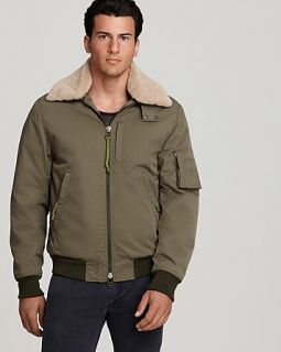 Acne Bomber Jacket with Shearling Collar