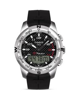 Tissot T Touch II Mens Multifunction Rubber Watch, 43mm