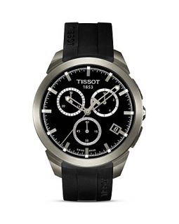 Tissot Titanium Mens Quartz Chronograph Black Sport Watch, 43mm