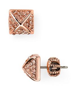 pyramid stud earrings price $ 48 00 color rose gold quantity 1 2 3 4 5