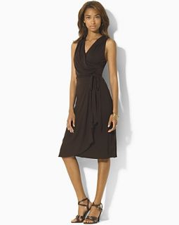 Lauren Ralph Lauren Plus Size Jem Cap Sleeve Faux Wrap Dress with