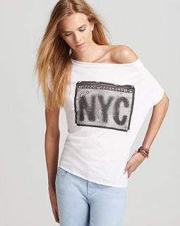 shoulder tee price $ 64 00 color white lilac size select size l s xs