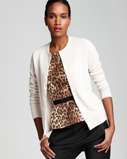 by Cashmere Crew Neck Cardigan