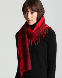 Burberry Happy Tonal Check Wool & Cashmere Scarf