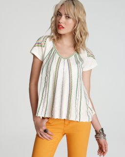 free people tee boho meadow price $ 88 00 color ivory combo size