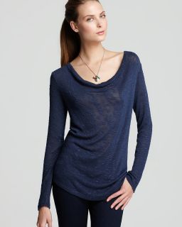 slub knit cowl neck price $ 78 00 color navy size select size l m