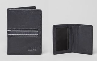 BOSS Black Simson Stripe Leather Card Holder_2