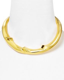 Alexis Bittar Bel Air Gold Sculptural Collar Necklace