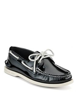 Sperry Topsider 2 Eye Patent Casual Boat Shoes