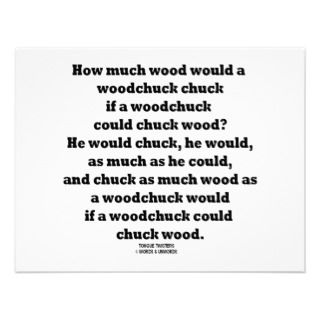 How Much Wood Would A Woodchuck Chuck Twister Invites