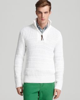 knitted half zip sweater price $ 220 00 color white size select size l