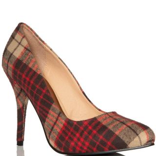 JustFabs Brown Gwen   Brown/Red Plaid for 59.99