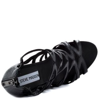 Steve Maddens Black Tricklee   Black Leather for 99.99