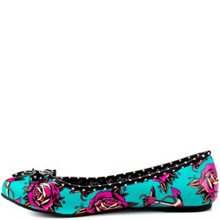 Iron Fists Multi Color Love Me Love Me Not Flat   Teal for 39.99