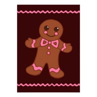 Gingerbread Man Invitation