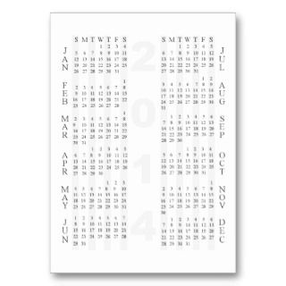 2013 Calendar Template For Business Cards